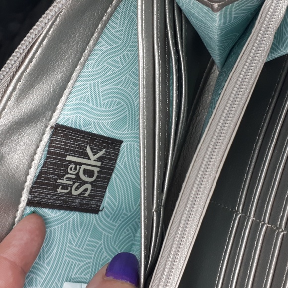 The Sak~Metallic Leather Smart Phone Wallet with Wristlet - Picture 5 of 5